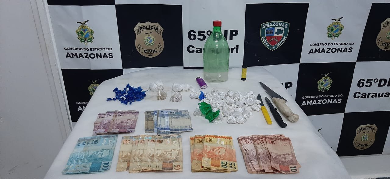 Grupo é preso com drogas e dinheiro em campo de futebol no Amazonas 