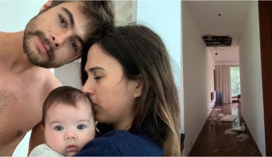 Susto: Parte do teto do quarto de Tatá Werneck desaba 