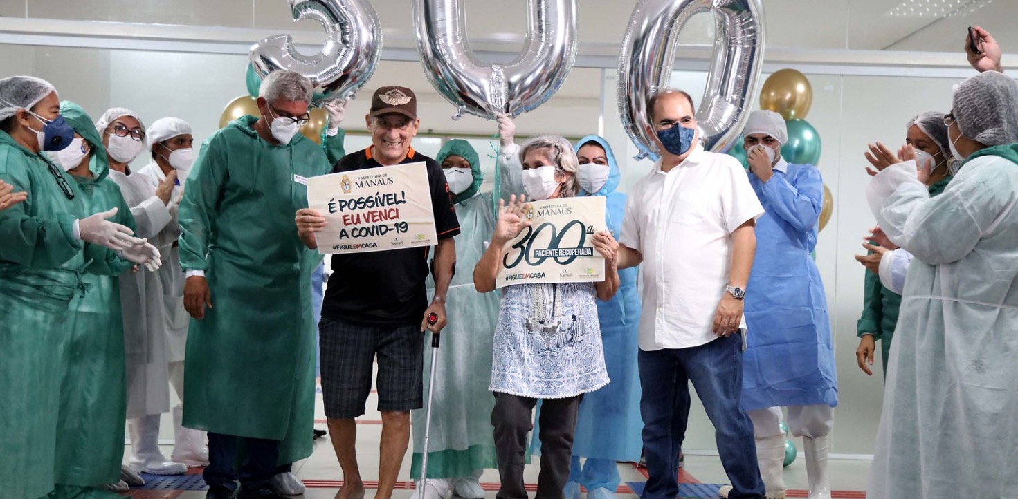 Em Manaus, mais de 300 pacientes são curados de Covid-19 em hospital de campanha