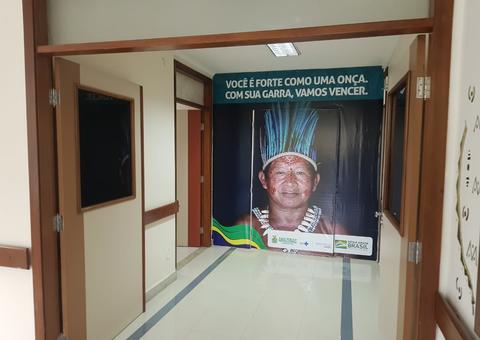 Ministro interino da saúde inaugura ala indígena em hospital de campanha de Manaus 