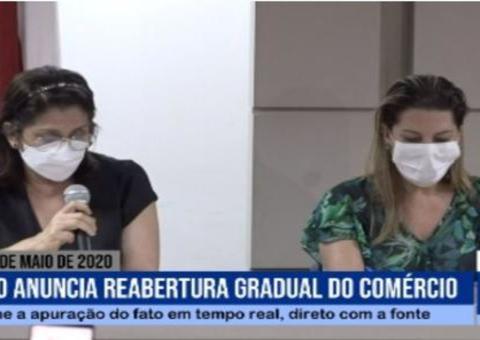 'Curva indica tendência de estabilidade', diz FVS em coletiva sobre reabertura do comércio no Amazonas