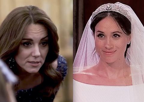 Meghan Markle teria feito Kate Middleton chorar durante briga no dia do casamento com príncipe Harry