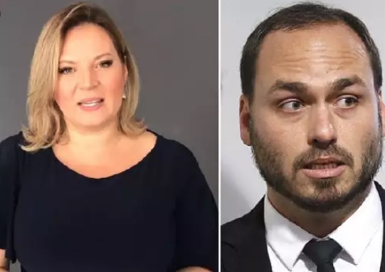 Carlos Bolsonaro posta vídeo de deputada sendo apalpada e ela dispara: 'Queria estar no meu lugar, né baby?'