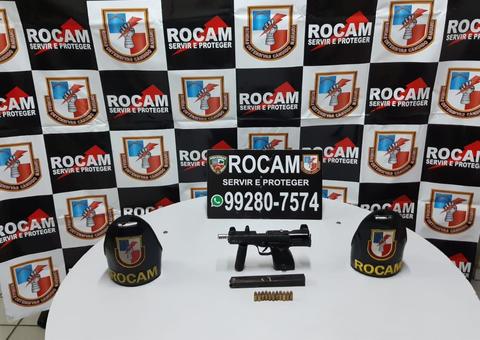 Em Manaus, adolescente é apreendido com submetralhadora escondida em casa