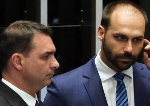 Eduardo e Flávio Bolsonaro compartilham fake news com frase atribuída a Churchill