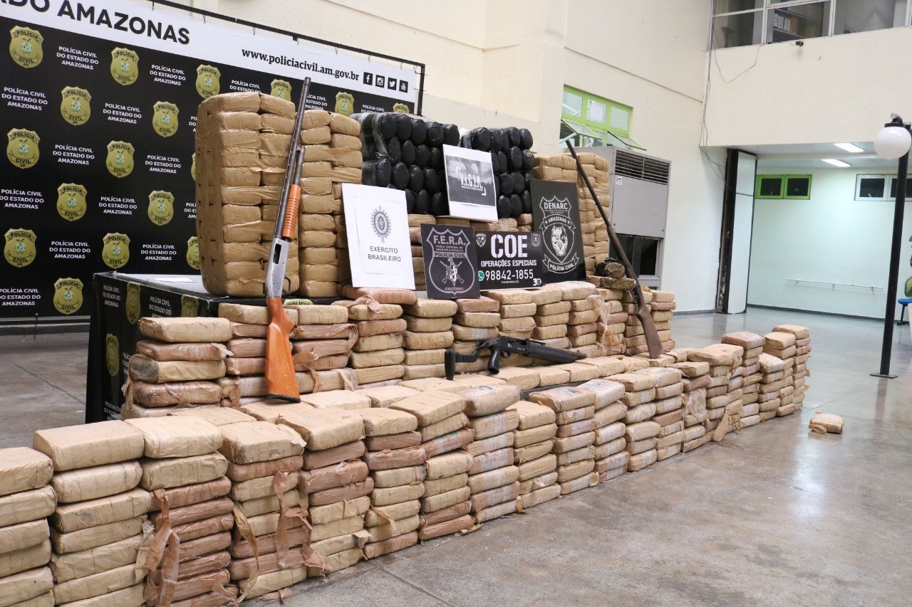 Polícia apreendeu 2,6 toneladas de entorpecentes no primeiro quadrimestre de 2020 no Amazonas 