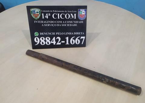 Homem é preso por ameaçar o padrasto com barra de ferro em Manaus 