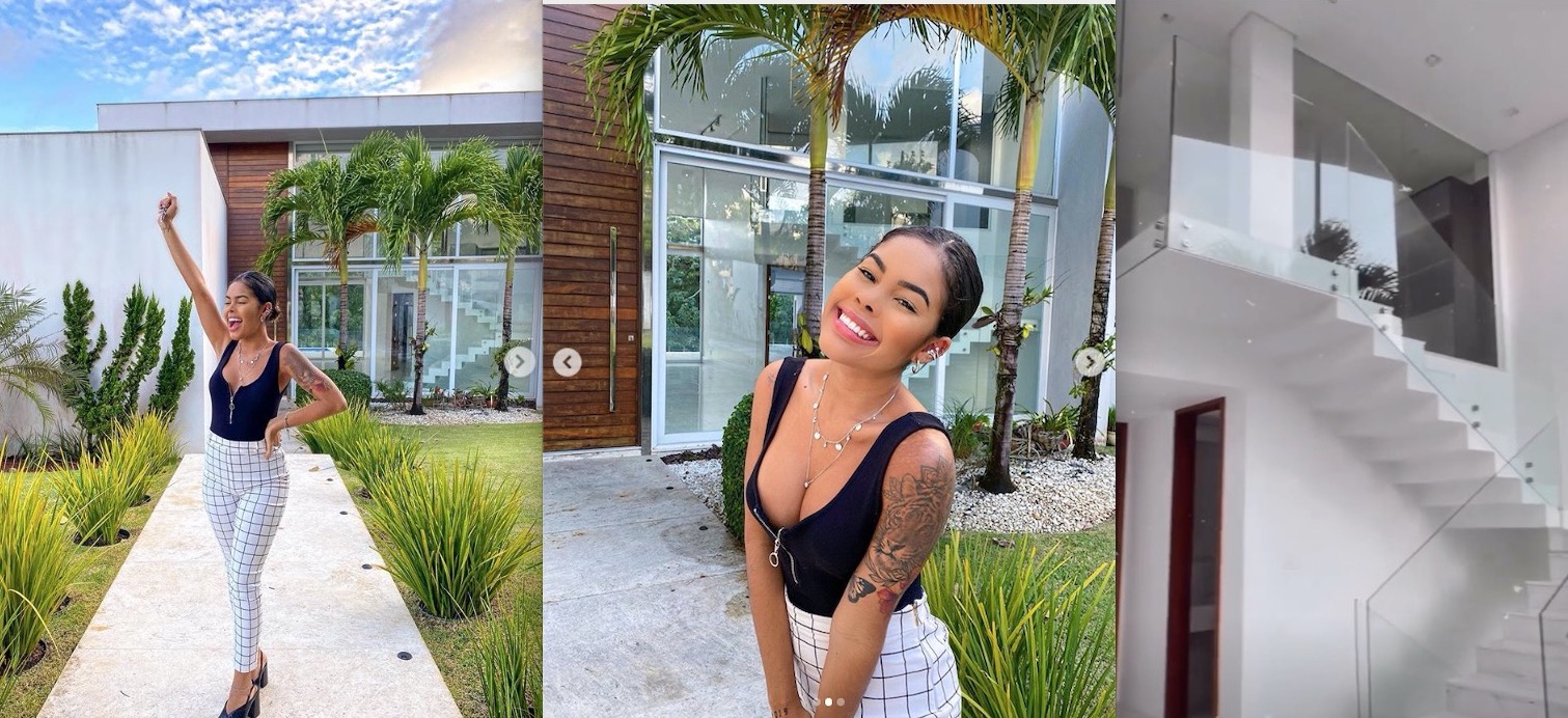 Aos 21 anos, influencer Sthefane Matos compra mansão e comemora sair do aluguel