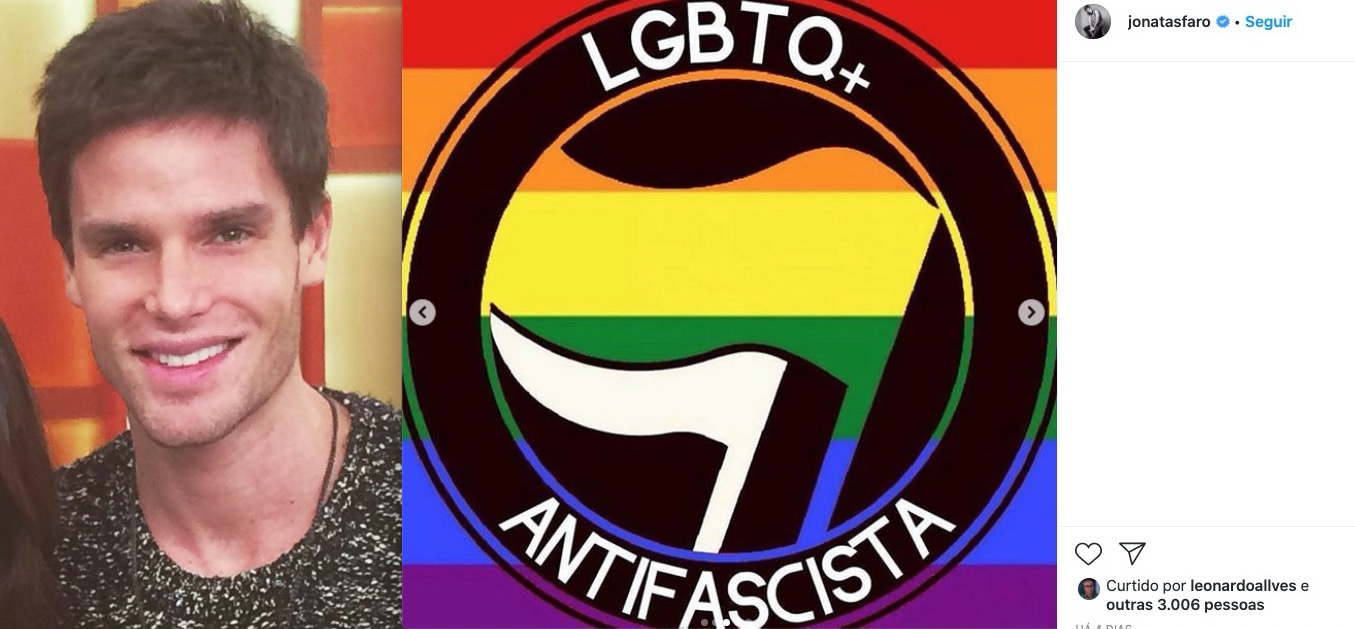 Saiu do armário? Ex de Danielle Winits, Jonatas Faro faz post enigmático e intriga fãs