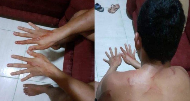 Em Manaus, lutadora 'surta' e espanca ex-marido com fio elétrico na frente do filho