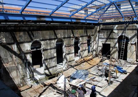 Restauro do antigo prédio da Câmara Municipal de Manaus tem 60% das obras concluídas