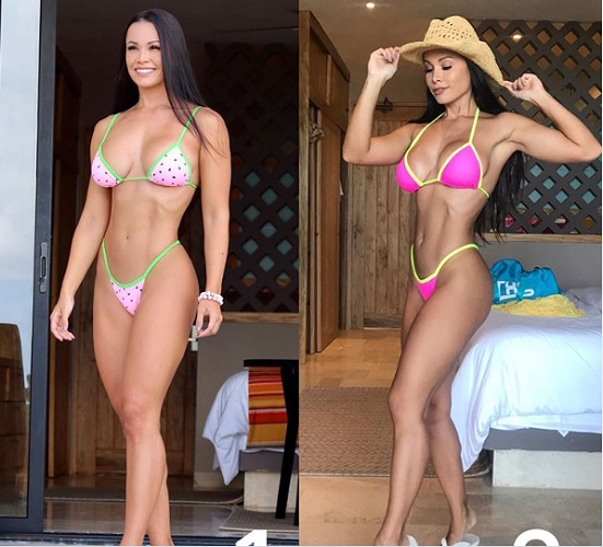 Ex-bailarina do Faustão, Fernanda D'avila exibe 'corpo sarado' ao usar biquíni fio-dental