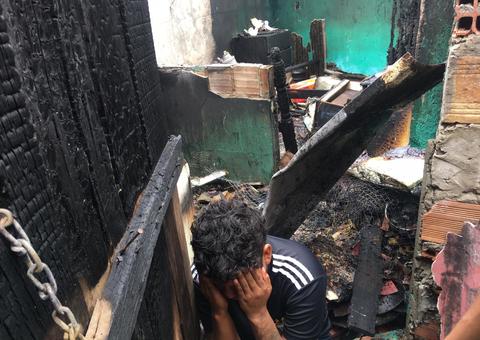 Em Manaus, menino de 6 anos morre em incêndio ao se esconder debaixo de pia