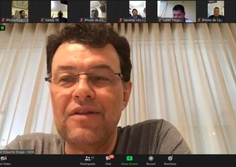 Em live, Braga garante eleições neste ano e define metas do MDB no Amazonas