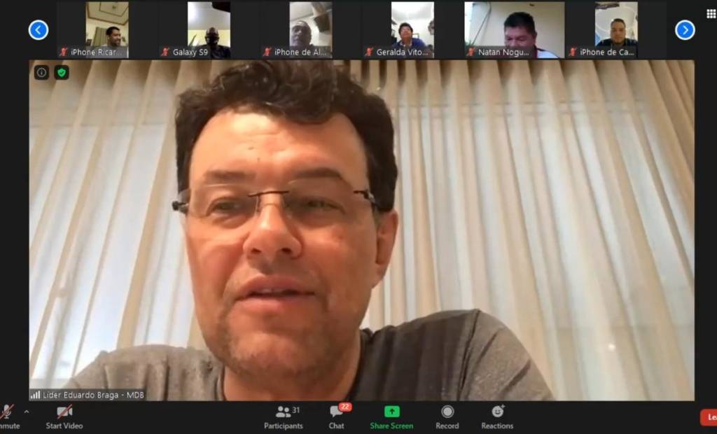 Em live, Braga garante eleições neste ano e define metas do MDB no Amazonas