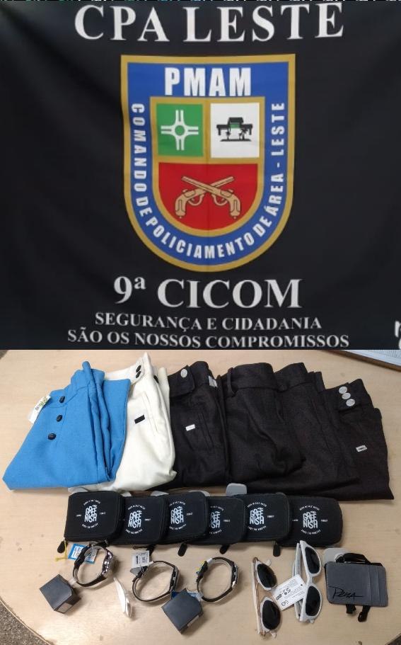 Homem é preso após roubar roupas e objetos de loja em shopping de Manaus 