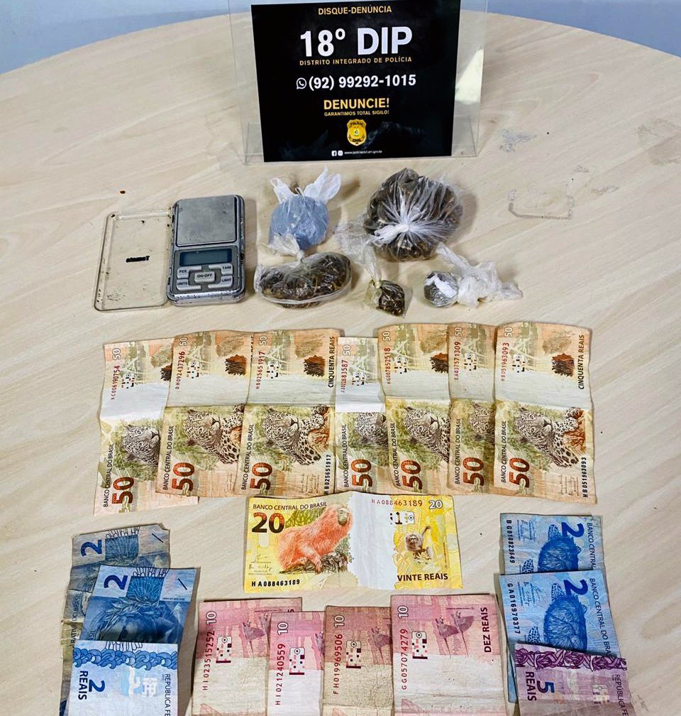 Dupla é presa suspeita de atuar com o tráfico de drogas em Manaus 