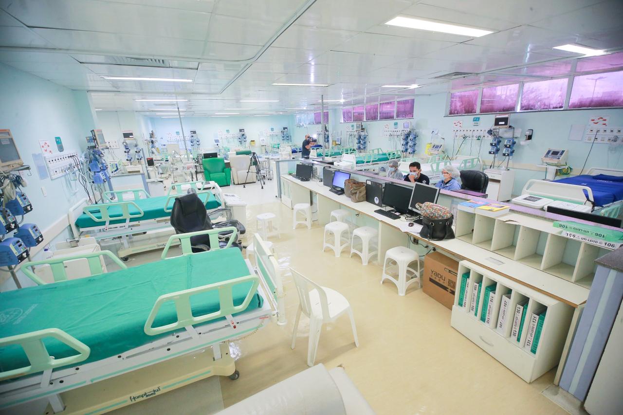 Hospital libera leitos de UTI destinados para pacientes com Covid-19 em Manaus