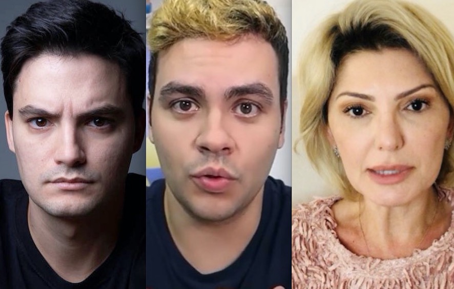 Felipe e Luccas Neto processam em R$ 200 mil Antonia Fontenelle por fake news sobre pedofilia