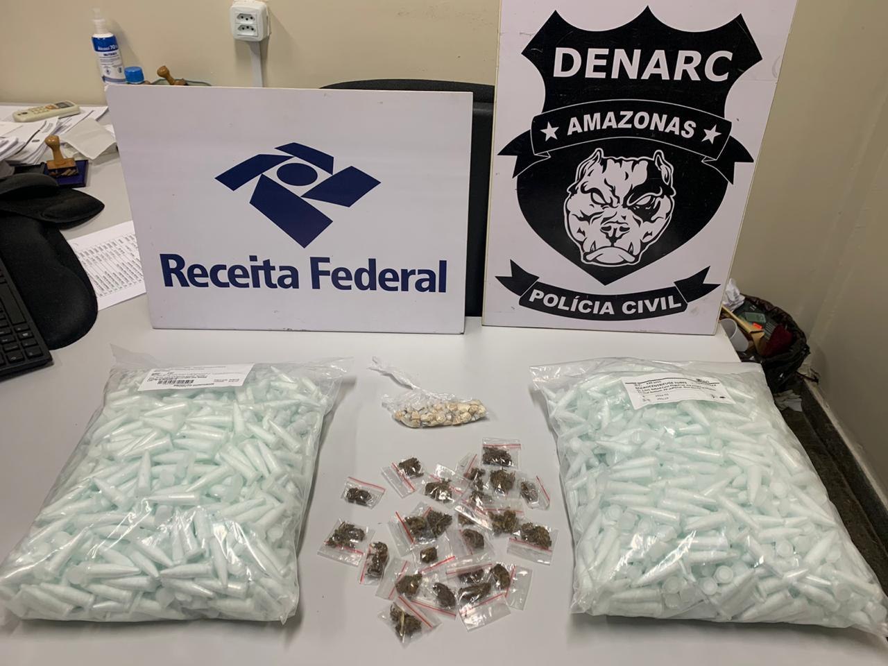 Dupla é presa com 1,5 mil pinos de cocaína em residência de Manaus 