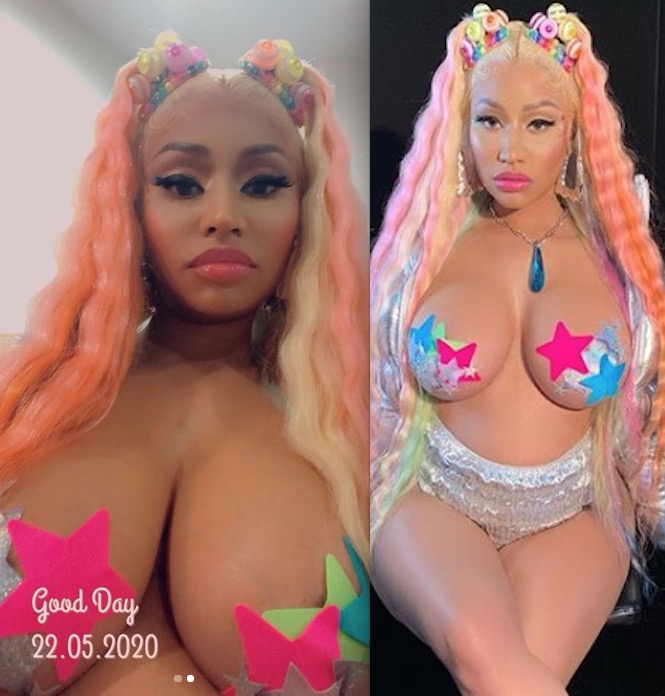 Nicki Minaj  surge com seios gigantescos e aumenta rumores de gravidez