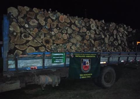 Homem é preso e madeira ilegal é apreendida na rodovia AM-070
