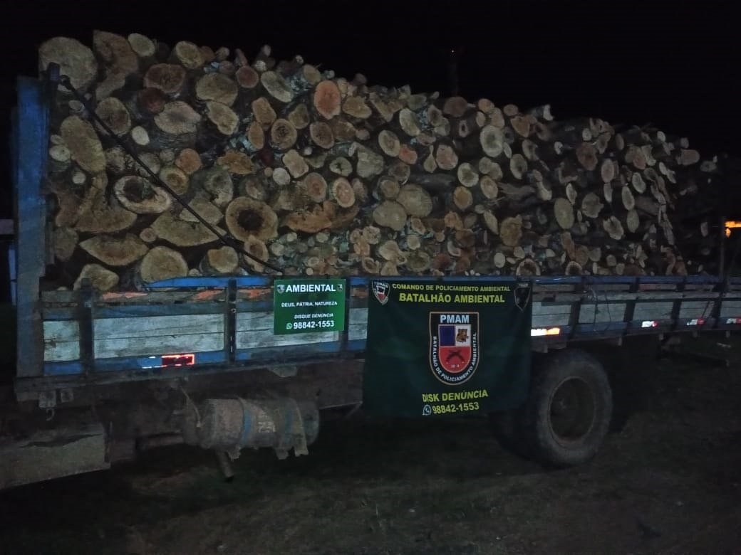 Homem é preso e madeira ilegal é apreendida na rodovia AM-070