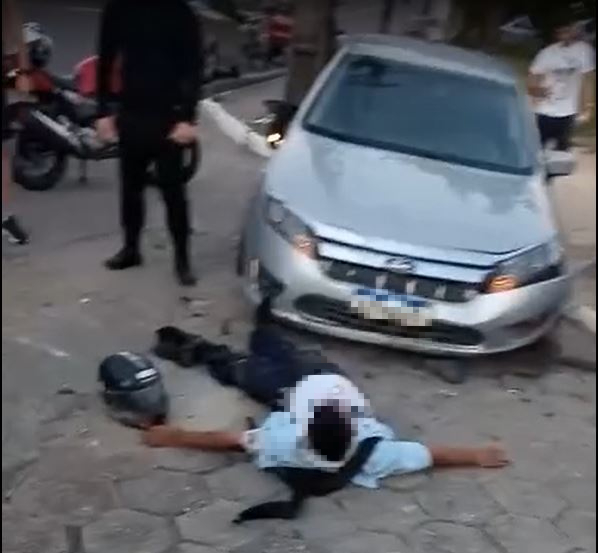 A caminho do trabalho, motociclista é atropelado por homem bêbado em Manaus