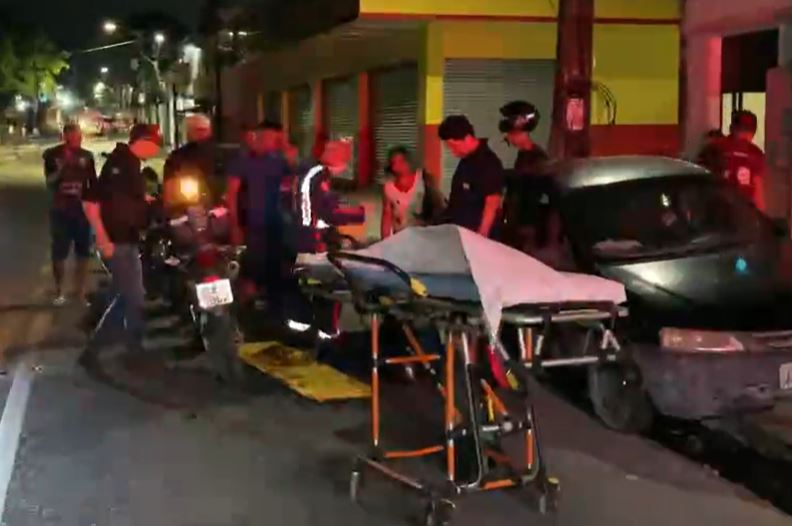 Piloto bêbado provoca acidente e deixa guarda ferido em avenida de Manaus 