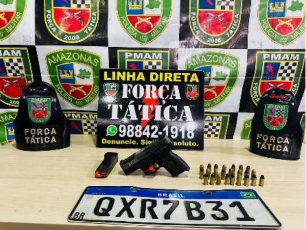 Dupla é presa com arma e munições no Nossa Senhora de Fátima 