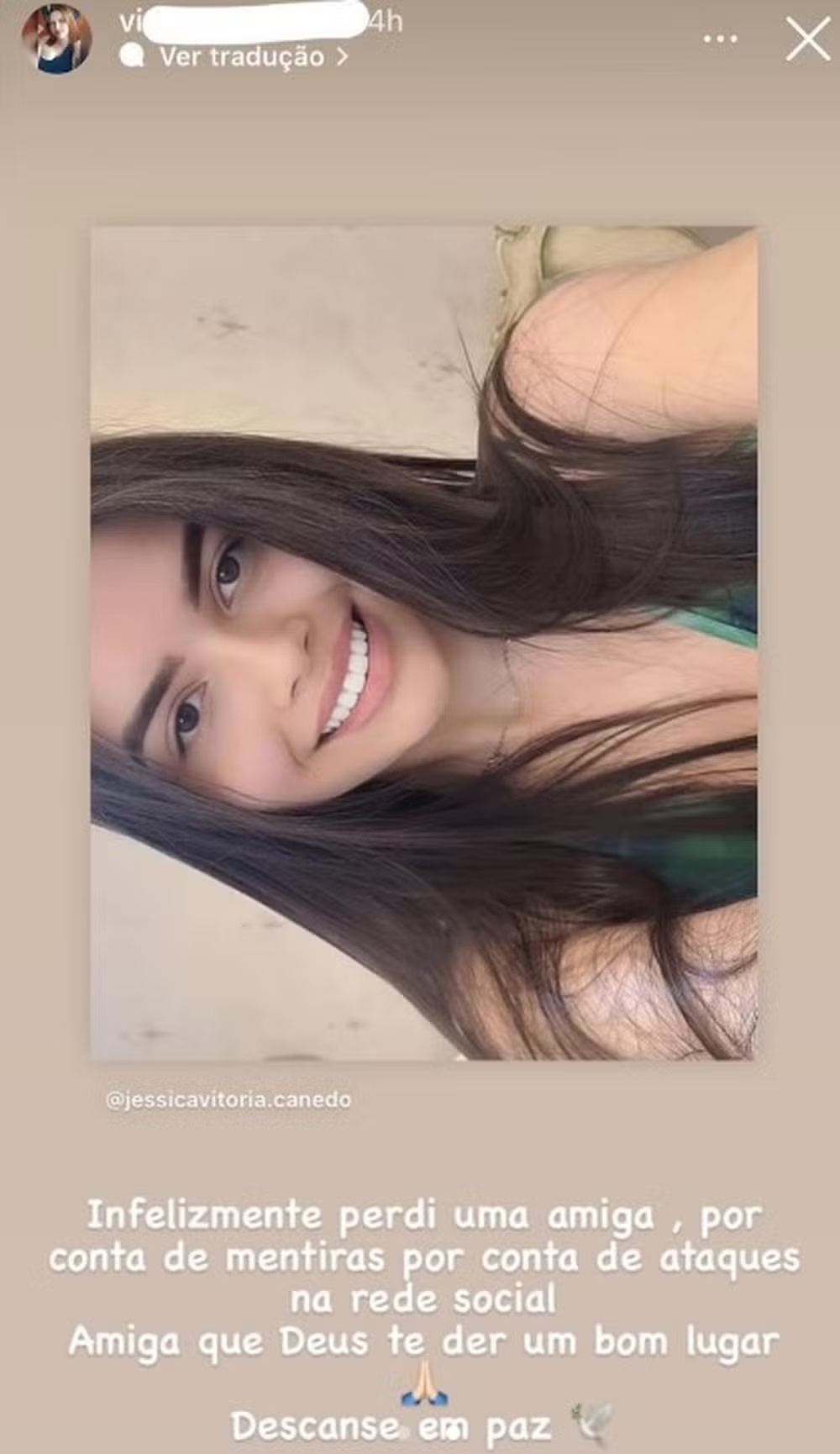 Jovem apontada como affair de Whindersson Nunes morre aos 22 anos