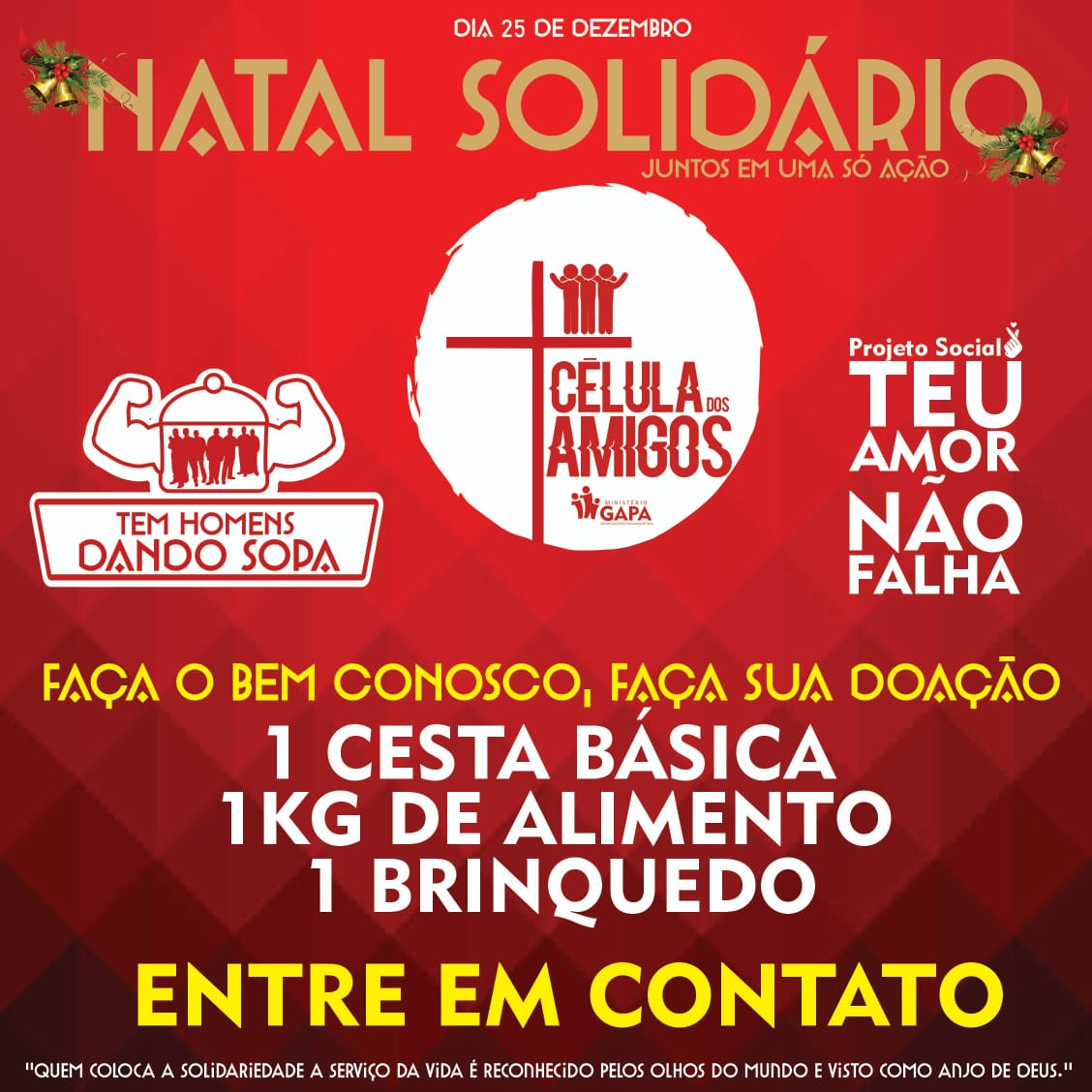 Projetos se unem para arrecadar doações para famílias carentes em Manaus