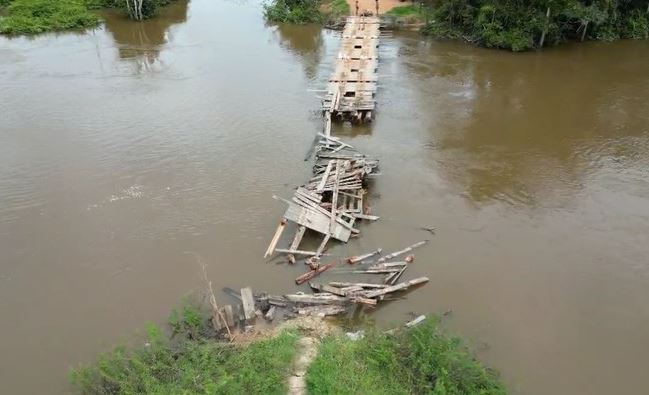 PF, Força Nacional e a Funai destroem ponte clandestina em terra indígena
