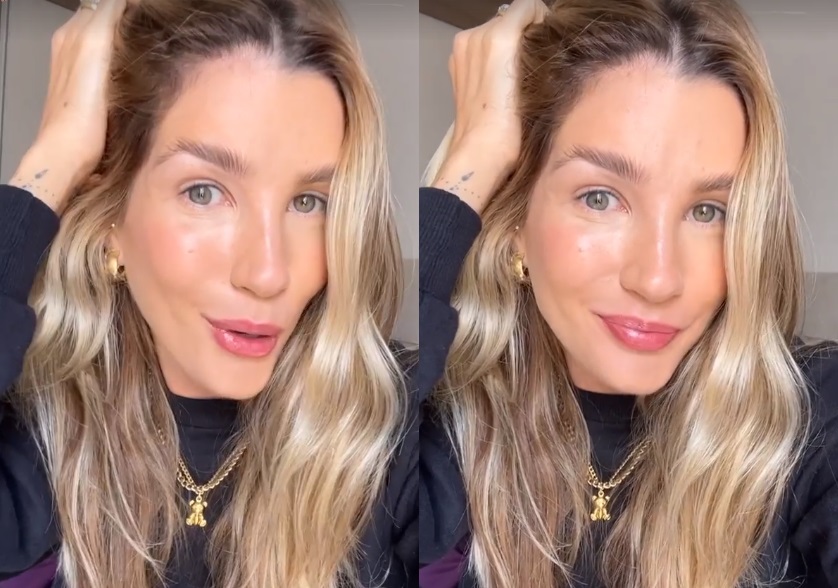 Ex-BBB Aline Gotschalg mostra cicatriz após cirurgia de câncer na tireoide 
