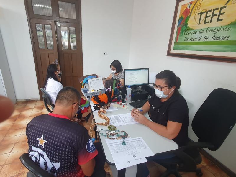 Equipe Setemp faz cadastramento e renovação da Carteira Nacional do Artesão