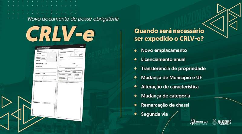 Detran Amazonas faz mudanças em documentos de registro de veículos