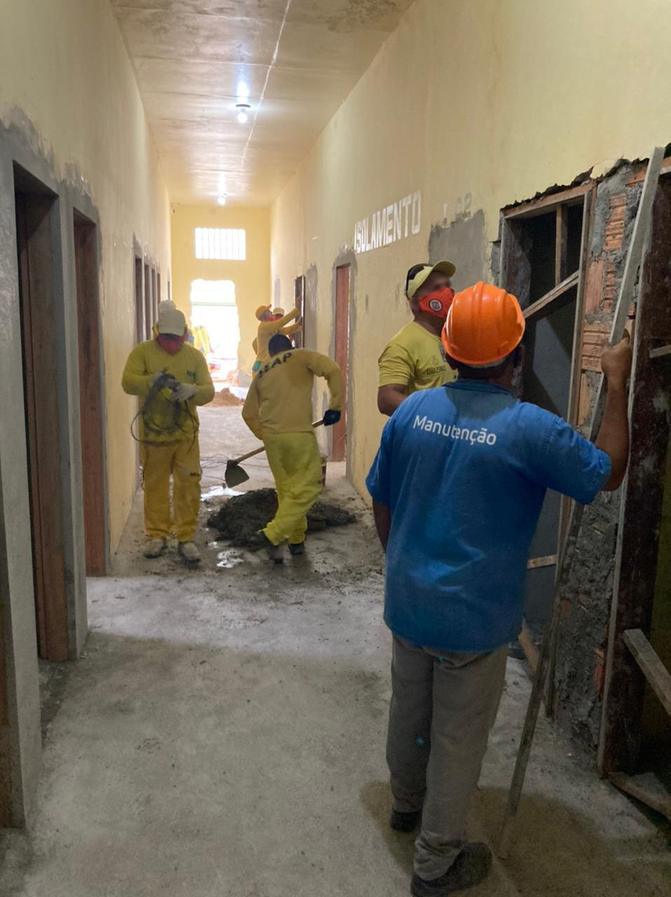 Internos realizam ampliação e reforma da UBS do Puraquequara