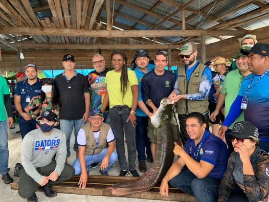 Técnicos do Mapa visitam manejo de jacaré e pirarucu no Amazonas