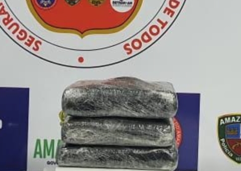 Drogas avaliadas em R$ 30 mil são apreendidas em barco no Amazonas