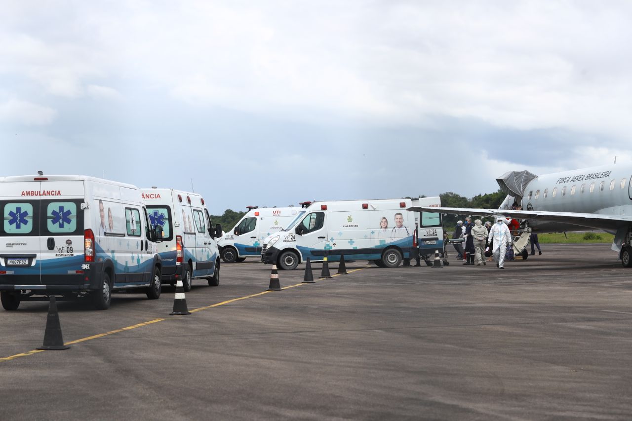 Amazonas transfere mais 11 pacientes com covid-19 para o Rio de Janeiro