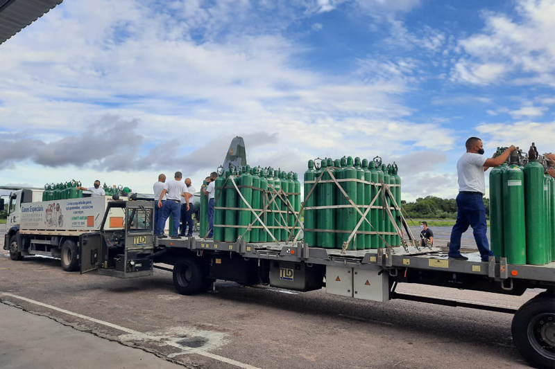 Governo amplia estrutura de transporte de oxigênio ao Amazonas