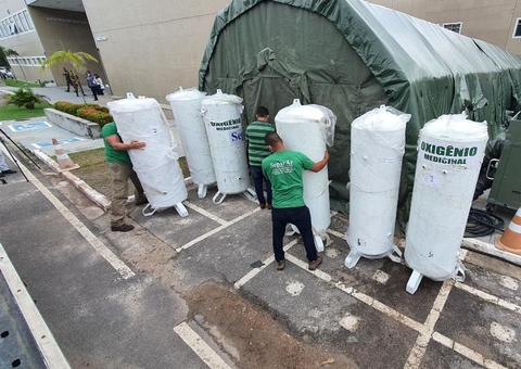 Usinas de oxigênio começam a ser montadas em enfermaria de campanha no AM