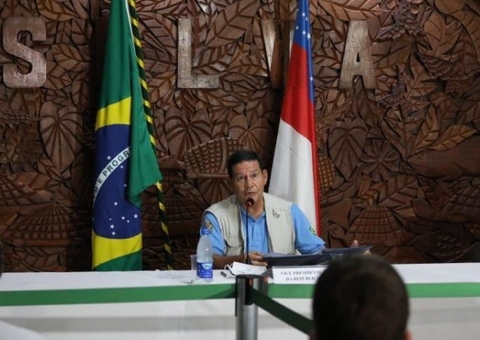Mourão fala sobre possível vitória de Joe Biden durante visita ao Amazonas