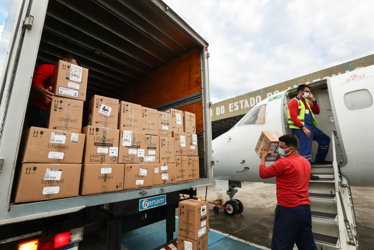 Covid-19: Ministério da Saúde envia equipamentos para hospitais do Amazonas