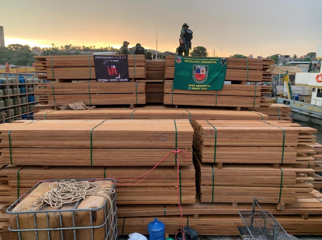 Apreensão de madeira ilegal registra recorde no Amazonas