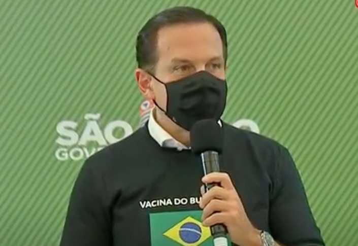 Amazonas vai receber 50 mil doses de vacina, anuncia João Doria