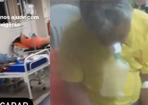 Funcionários mostram caos com oxigênio acabando em SPA de Manaus