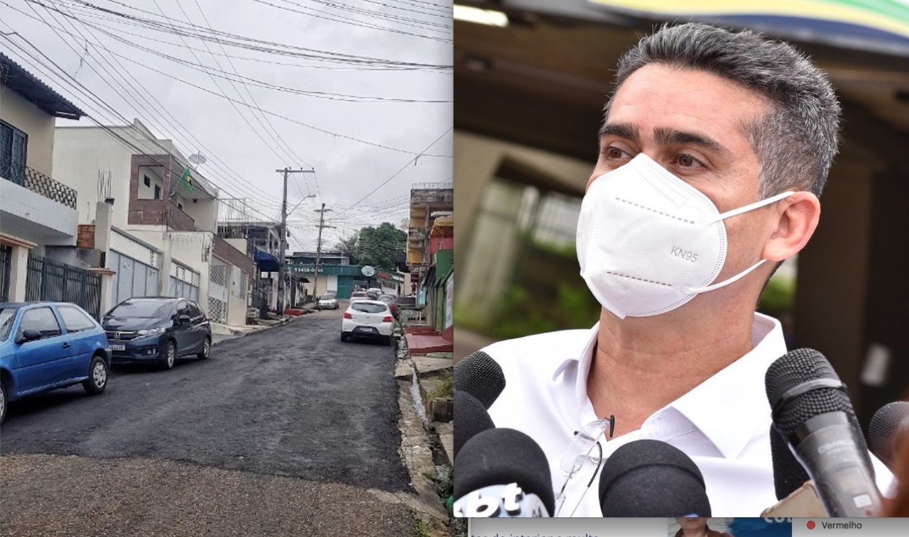 Prefeito de Manaus sobre asfalto na frente de casa: ‘o rapaz errou’