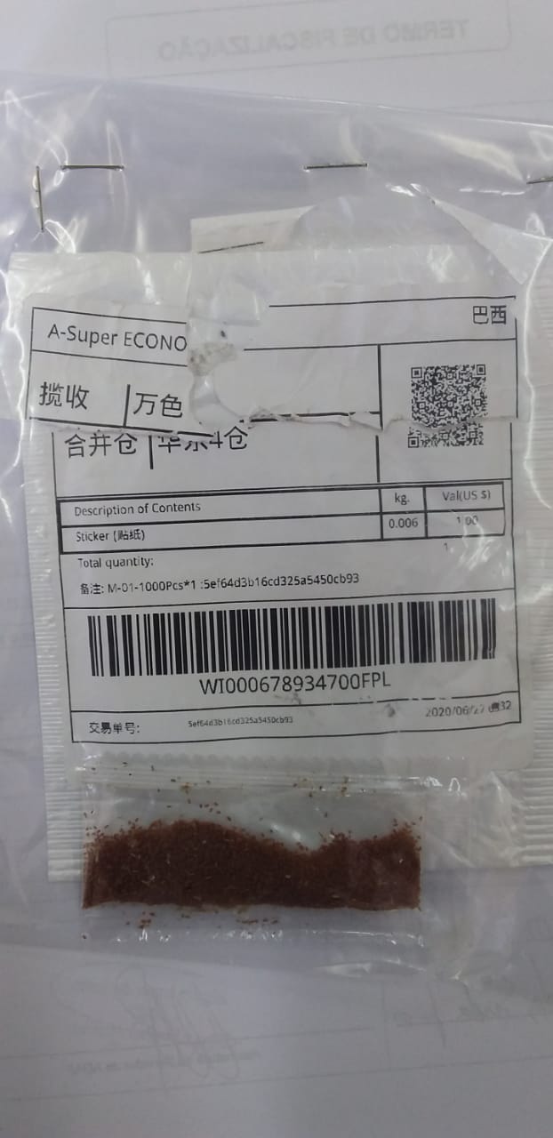 Sementes desconhecidas de origem asiática chegam ao interior do Amazonas