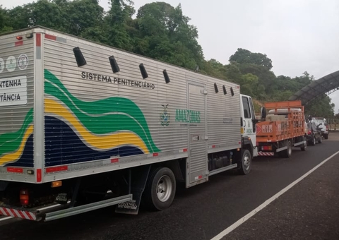 Detentos de alta periculosidade desembarcam em Manaus 